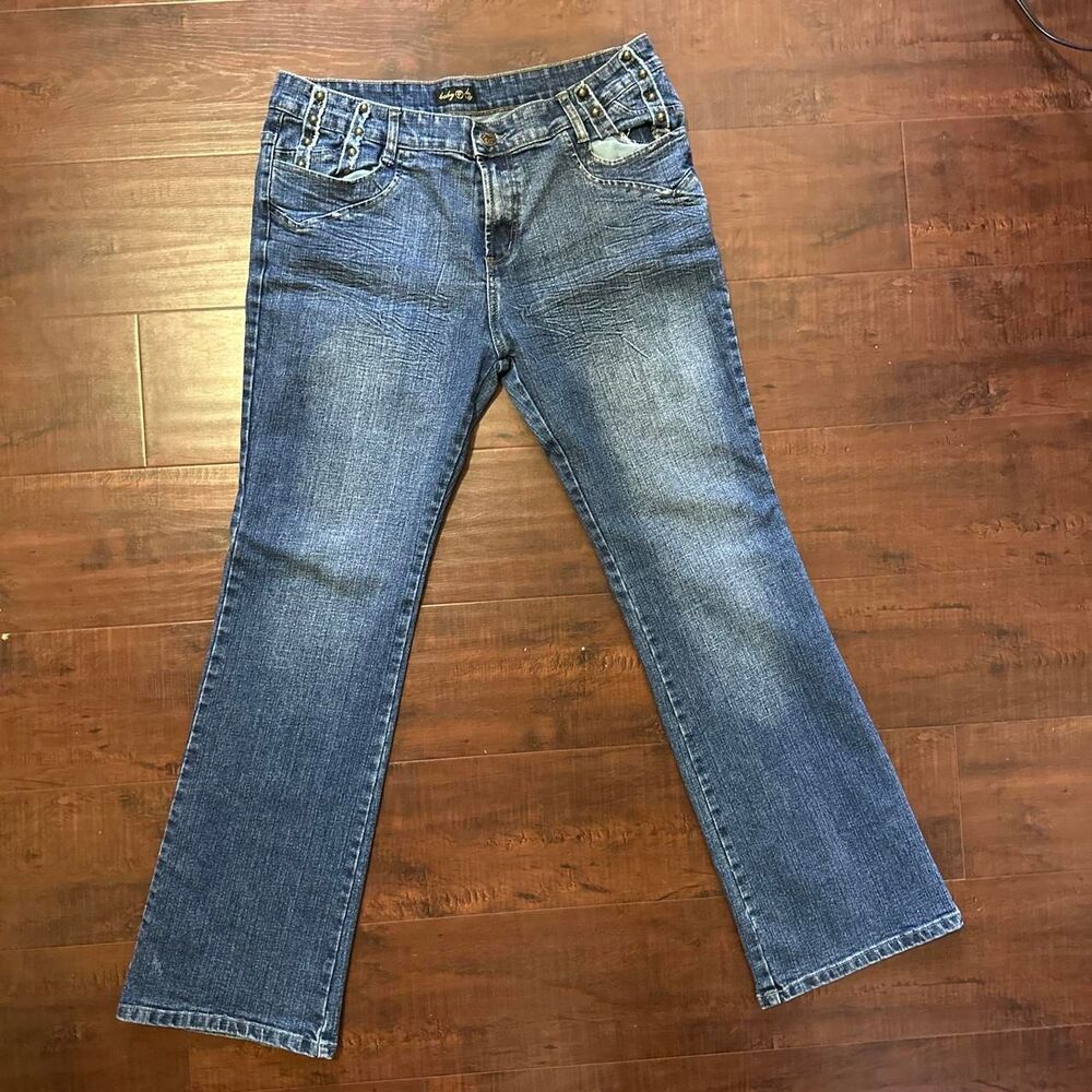 Baby Phat Women's Blue and Navy Jeans